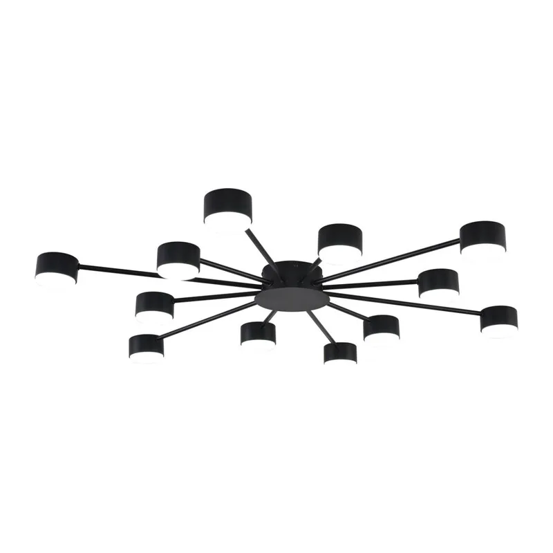 8344/12C COMFI LN26 251 черный, металл Люстра GX53 LED 12*7W 220V TORINA