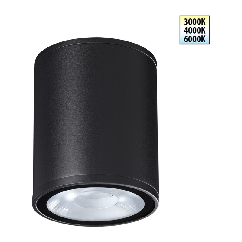 359535 STREET NT25 698  черный Светильник ландшафтный с переключ. цветовой температуры IP65 LED 10W 100-240V 3000К\4000К\6000К TUMBLER 4