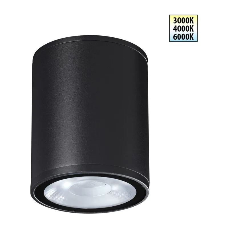 359535 STREET NT25 698  черный Светильник ландшафтный с переключ. цветовой температуры IP65 LED 10W 100-240V 3000К\4000К\6000К TUMBLER