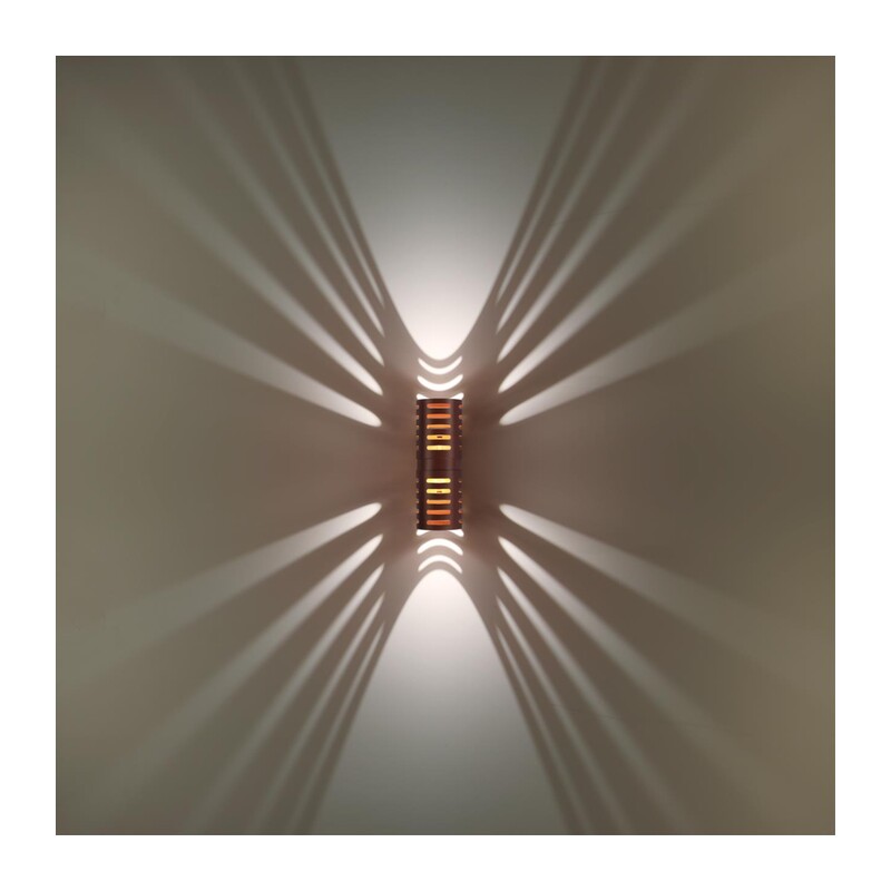 359539 STREET NT25 638 коричневый Светильник ландшафтный настенный IP65 LED 2*5W 3000К 100-240V NETZ
