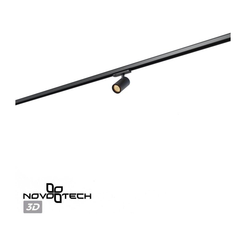 359566 PORT NT25 312 черный Светильник трехфазный трековый светодиодный IP20 LED 3000К 15W 220-240V HELIX 2