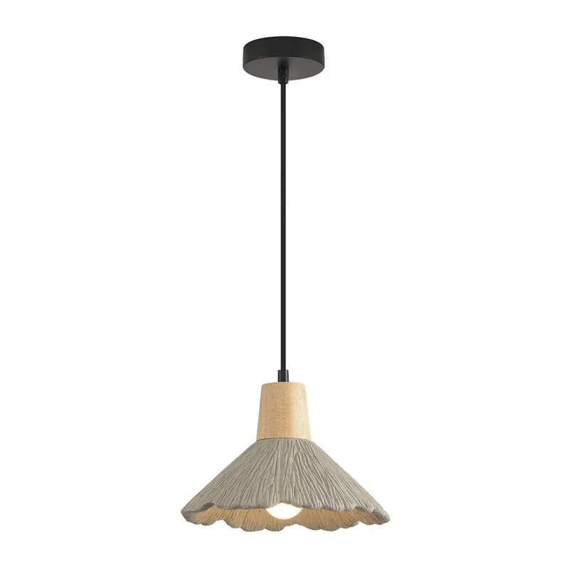 8351/1A SUSPENTIONI LN26 326 черный/серый/бежевый, металл/дерево/цемент Подвес E27 60W 220V EOLIANA
