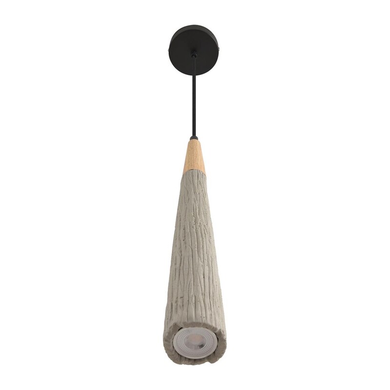 8351/1C SUSPENTIONI LN26 326 черный/серый/бежевый, металл/дерево/цемент Подвес GU10 LED 5W 220V EOLIANA 3