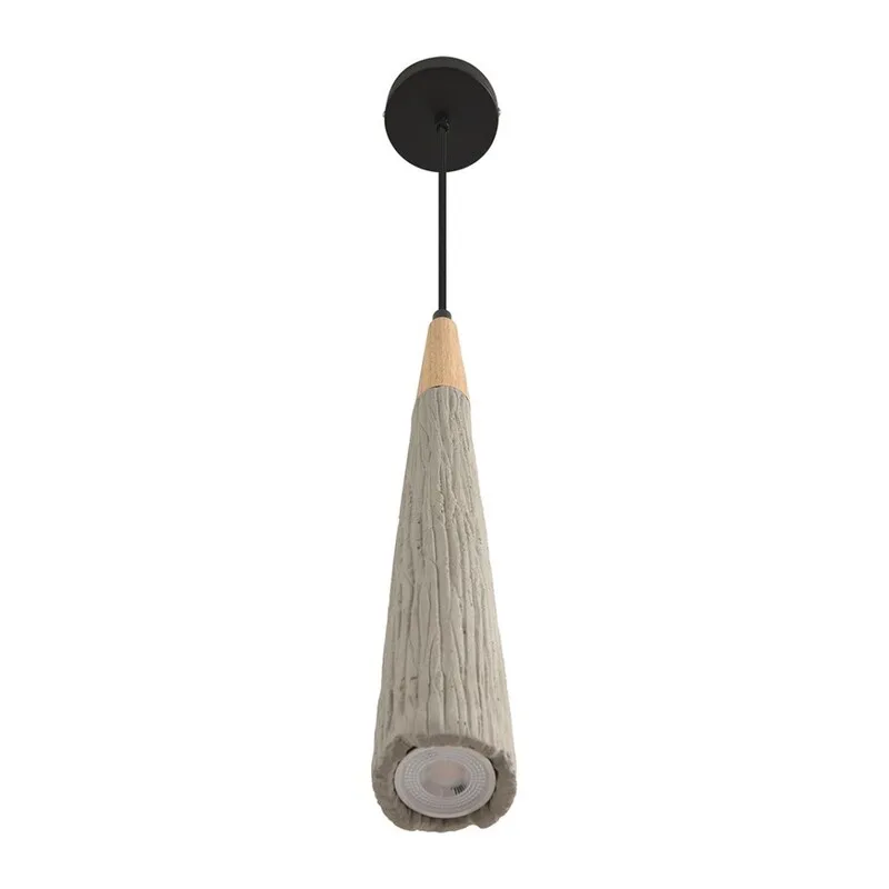 8351/1C SUSPENTIONI LN26 326 черный/серый/бежевый, металл/дерево/цемент Подвес GU10 LED 5W 220V EOLIANA 2
