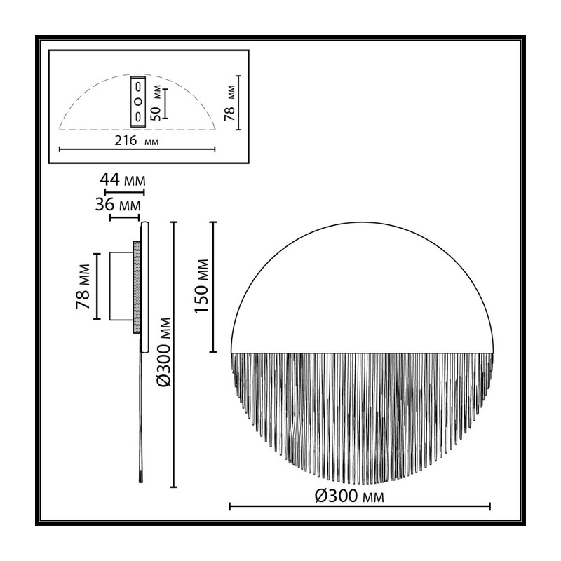 7073/8WL ECODESIGN ODL26 187 Настенный светильник бежевый/пробка/нити/металл IP20 LED 8W 232Лм 3000K 220-240V CORK 3
