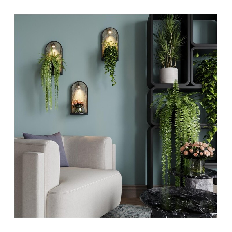 7176/3WL HIGHTECH ODL26 055 светильник темно-зеленый/черный/мрамор/металл IP20 LED 3W 250Лм 3000K 220-240V GIARDINO 5