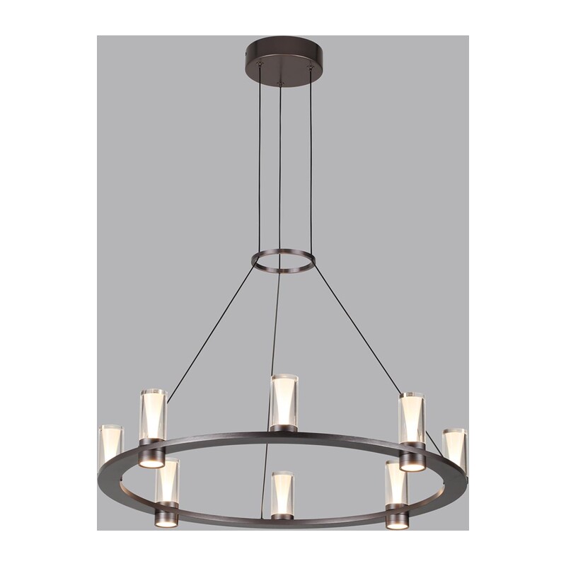 7143/55L HIGHTECH ODL26 513 Подвесной светильник темный никель/акрилл/металл IP20 LED 45W 4260Лм 3000K 180° 220V DEFANCE 3