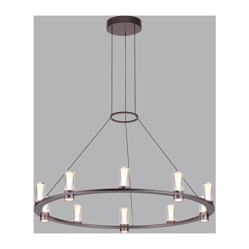 7143/70L HIGHTECH ODL26 513 Подвесной светильник темный никель/акрилл/металл IP20 LED 60W 3830Лм 3000K 180° 220V DEFANCE 4