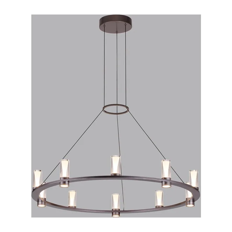 7143/70L HIGHTECH ODL26 513 Подвесной светильник темный никель/акрилл/металл IP20 LED 60W 3830Лм 3000K 180° 220V DEFANCE 3