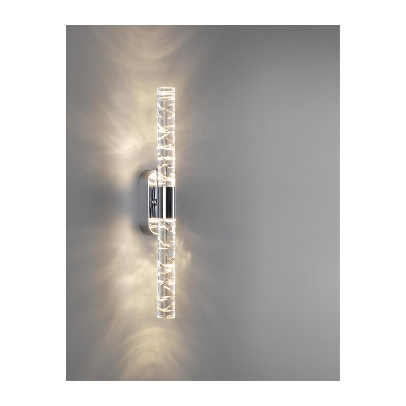 7146/10WL L-VISION ODL26 233 Настенный светильник хром/хрусталь/металл IP20 LED 10W 900Лм 3000K 180° 220V PILAR 4