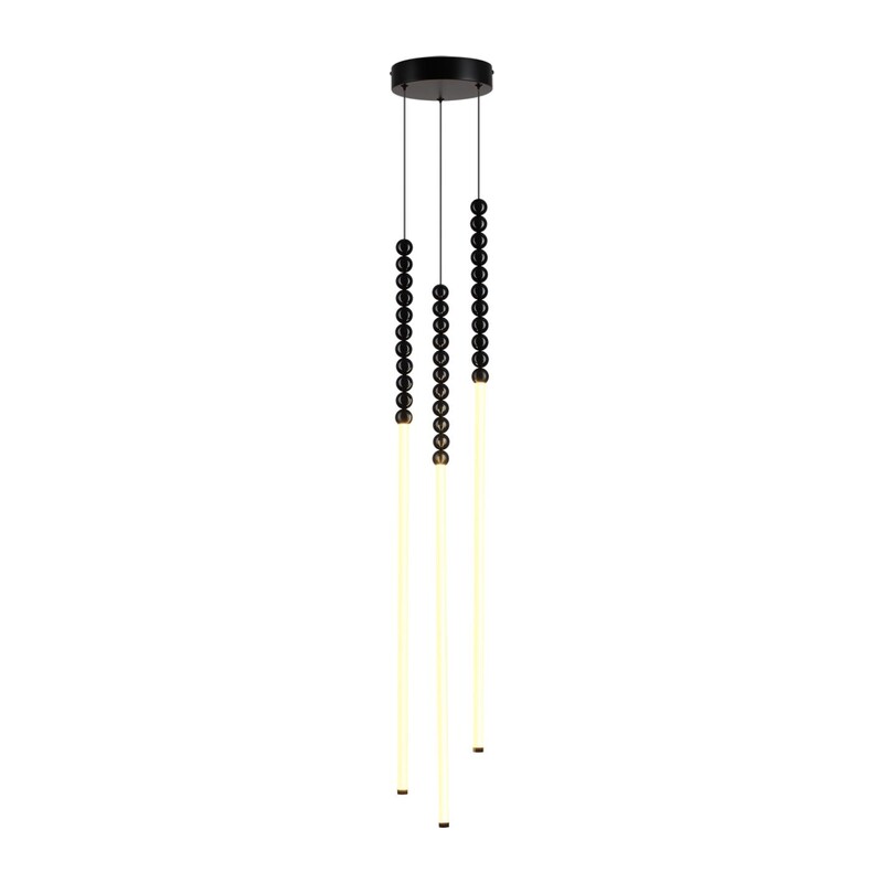7149/33L HIGHTECH ODL26 221 Подвесной светильник черный/акрилл/металл IP20 LED 32W 2200Лм 3500K 300° 220V MONELLA
