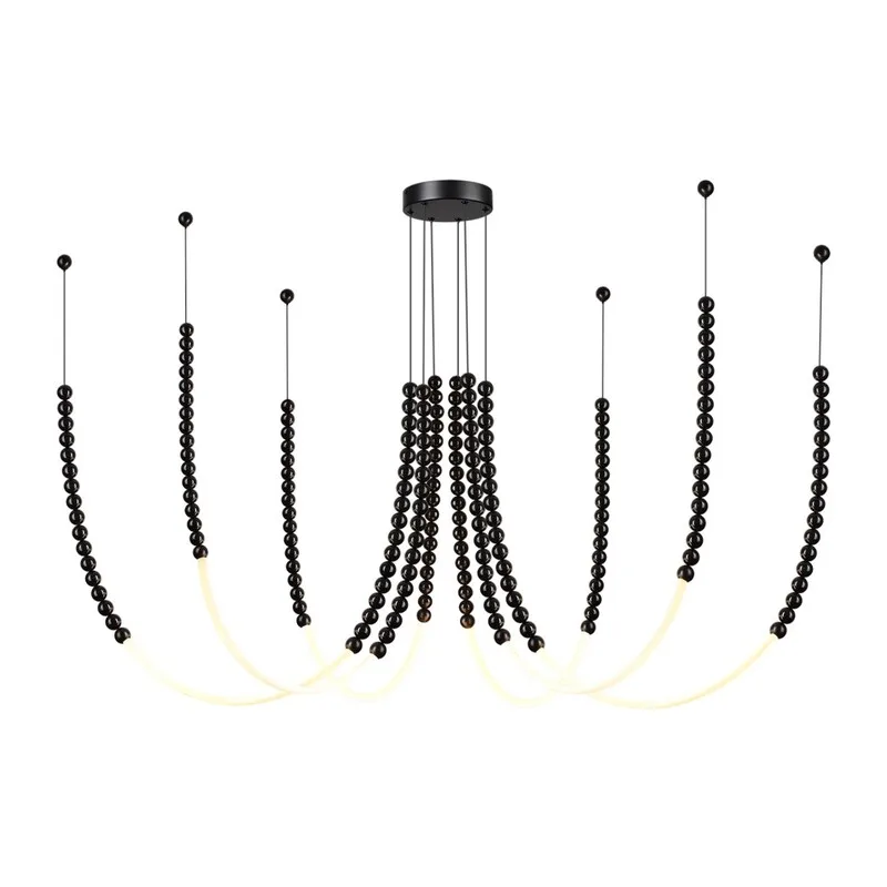 7149/70L HIGHTECH ODL26 221 Подвесной светильник черный/акрилл/металл IP20 LED 70W 4300Лм 3500K 300° 220V MONELLA