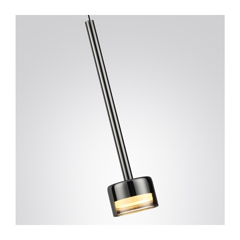7150/10L HIGHTECH ODL26 347 Подвесной светильник черный/ дымчатое стекло/металл IP20 LED 10W 3000K 220V LASLO 2