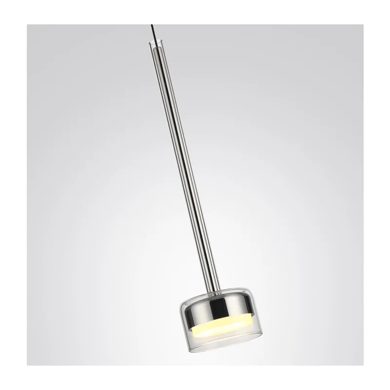 7151/10L HIGHTECH ODL26 347 Подвесной светильник хром/ прозрачное стекло/металл IP20 LED 10W 3000K 220V LASLO 2