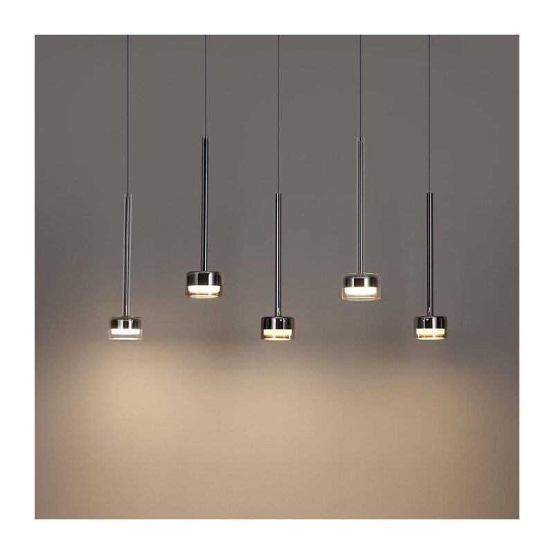 7151/10L HIGHTECH ODL26 347 Подвесной светильник хром/ прозрачное стекло/металл IP20 LED 10W 3000K 220V LASLO 5