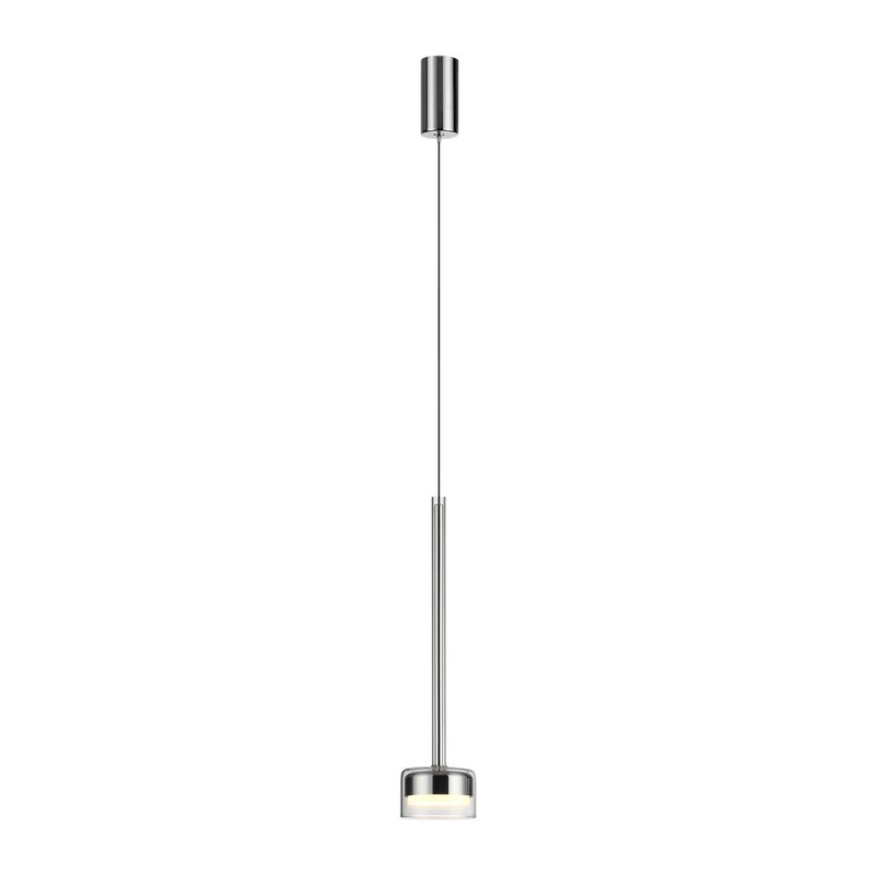 7151/10L HIGHTECH ODL26 347 Подвесной светильник хром/ прозрачное стекло/металл IP20 LED 10W 3000K 220V LASLO