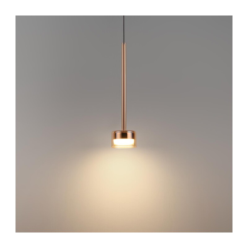7152/10L HIGHTECH ODL26 347 Подвесной светильник медь/янтарное стекло/металл IP20 LED 10W 3000K 220V LASLO 4