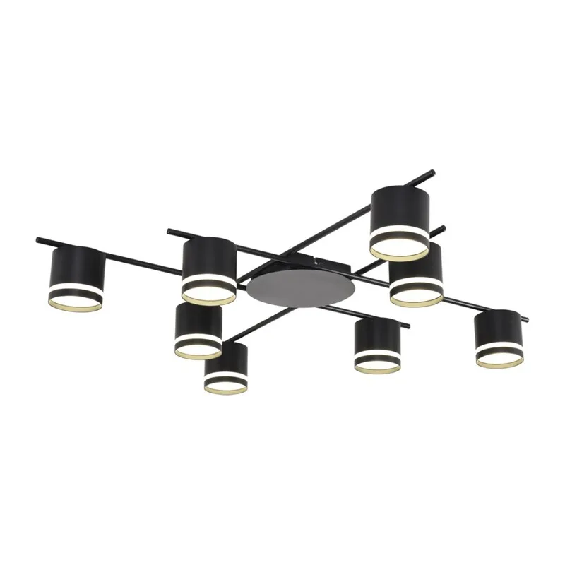 8362/8C COMFI LN 000 черный, металл/акрил Светильник потолочный GX53 LED 8*7W 220V BERTY