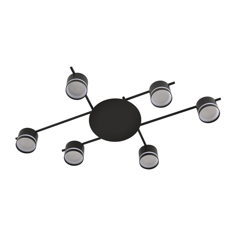 8362/6C COMFI LN 000 черный, металл/акрил Светильник потолочный GX53 LED 6*7W 220V BERTY 3