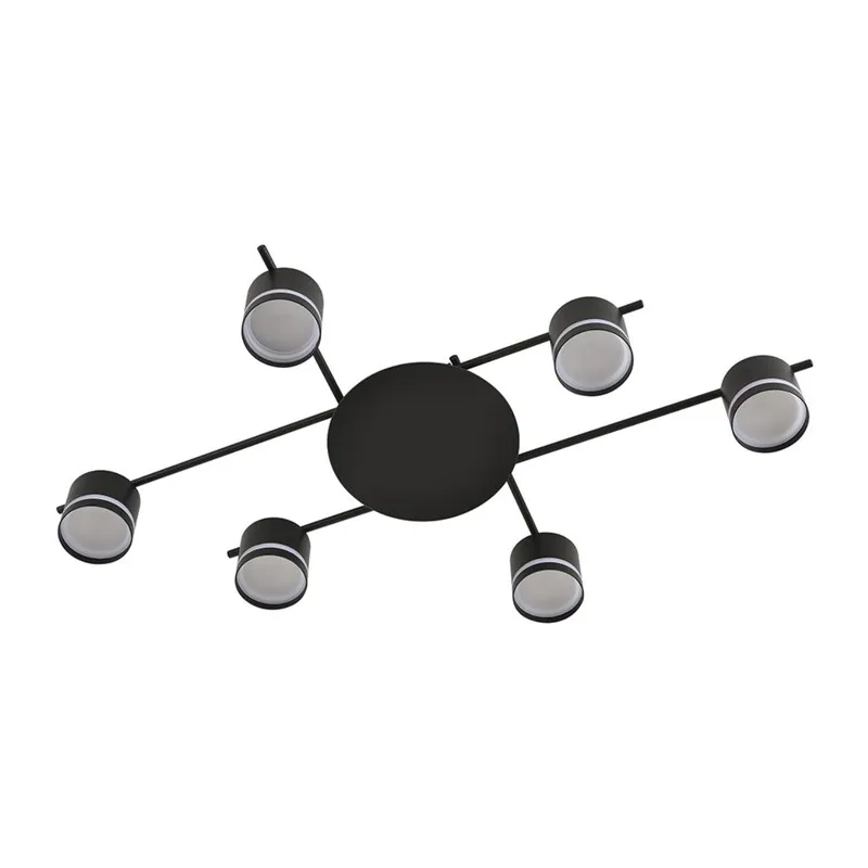 8362/6C COMFI LN 000 черный, металл/акрил Светильник потолочный GX53 LED 6*7W 220V BERTY 2
