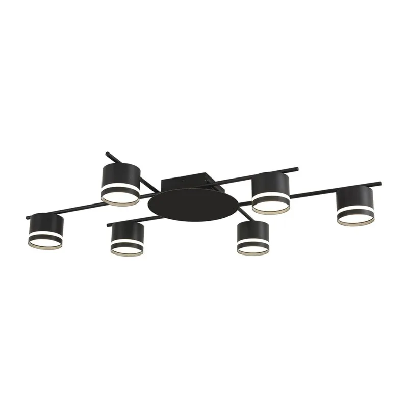 8362/6C COMFI LN 000 черный, металл/акрил Светильник потолочный GX53 LED 6*7W 220V BERTY