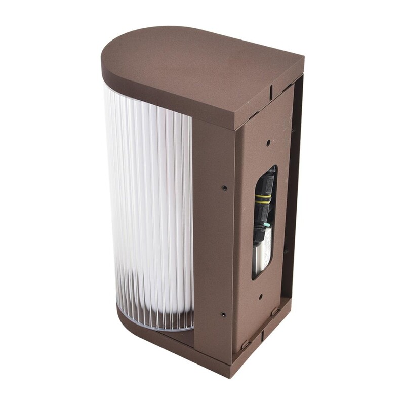 7180/12WL NATURE ODL26 663 Настенный светильник коричневый/акрил/металл IP65 LED 12W 750Лм 3000K 162° 220-240V CORTENA 2