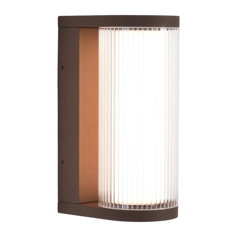7180/12WL NATURE ODL26 663 Настенный светильник коричневый/акрил/металл IP65 LED 12W 750Лм 3000K 162° 220-240V CORTENA