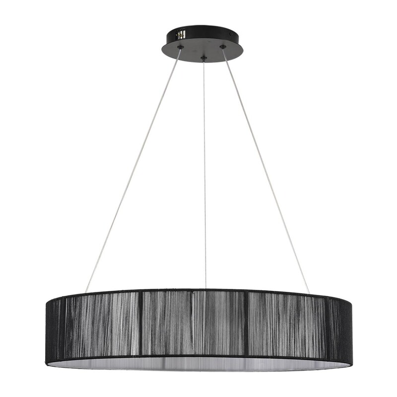 8371/40L LEDIO LN26 258 черный, металл/текстиль/силикон Люстра подвесная LED 40W 3000/4000/6000K 220V KAVA 4
