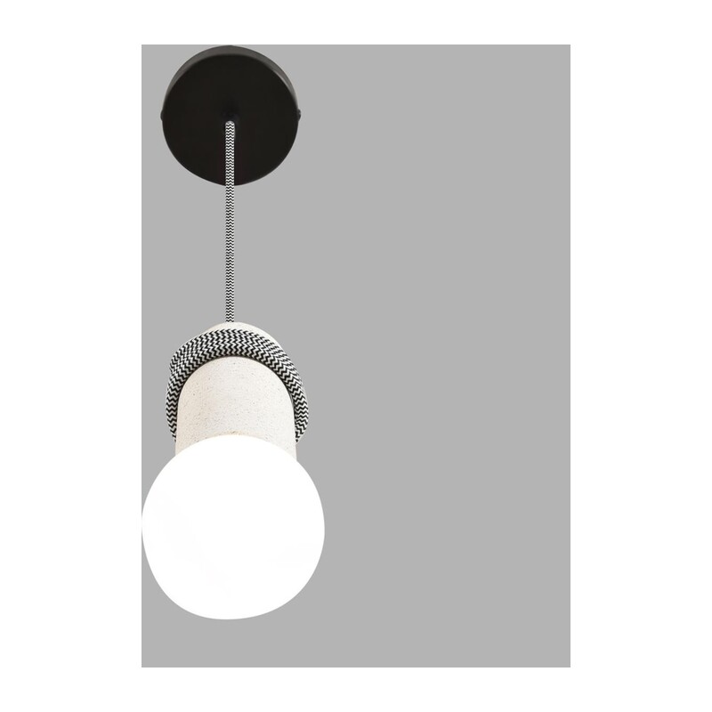 8363/1A ECO LN26 330 черный/белый, металл/бетон Подвес E27 LED 10W 220V TESLA 3