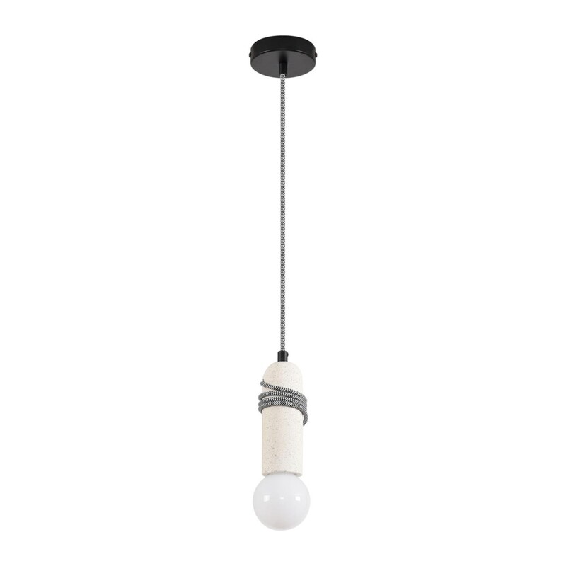 8363/1A ECO LN26 330 черный/белый, металл/бетон Подвес E27 LED 10W 220V TESLA 4