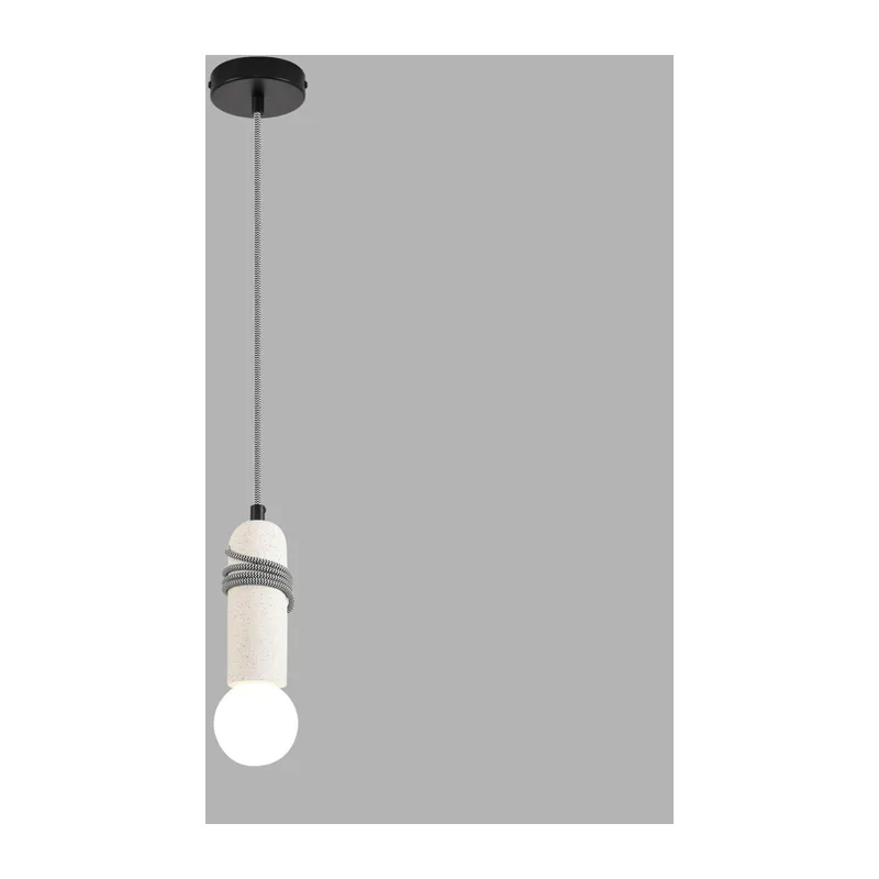 8363/1A ECO LN26 330 черный/белый, металл/бетон Подвес E27 LED 10W 220V TESLA 4