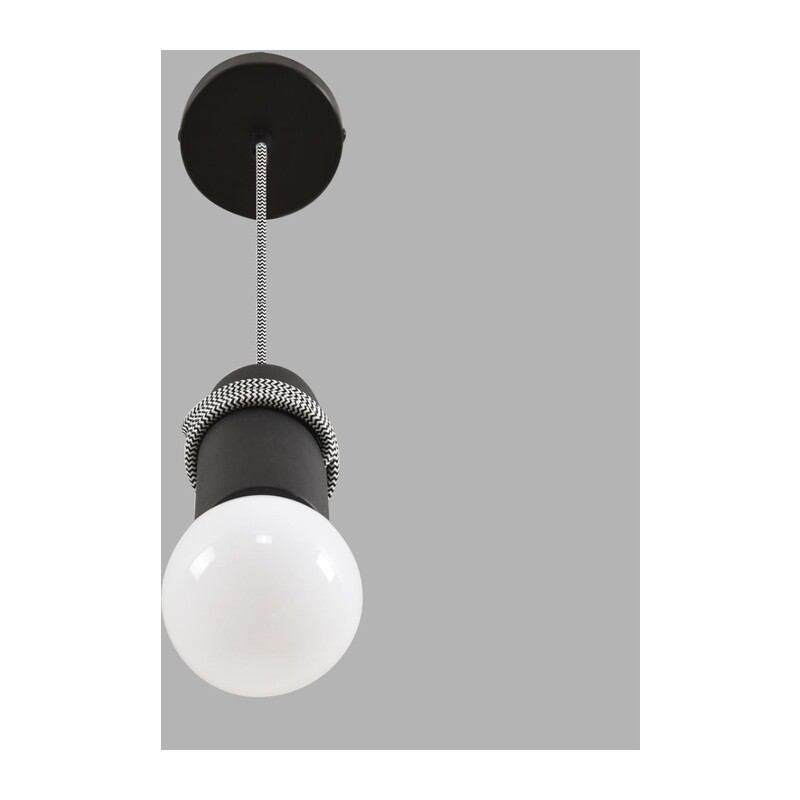 8364/1A ECO LN26 330 черный, металл/бетон Подвес E27 LED 10W 220V TESLA 3