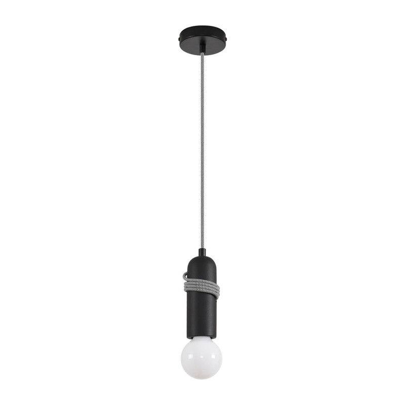 8364/1A ECO LN26 330 черный, металл/бетон Подвес E27 LED 10W 220V TESLA 4