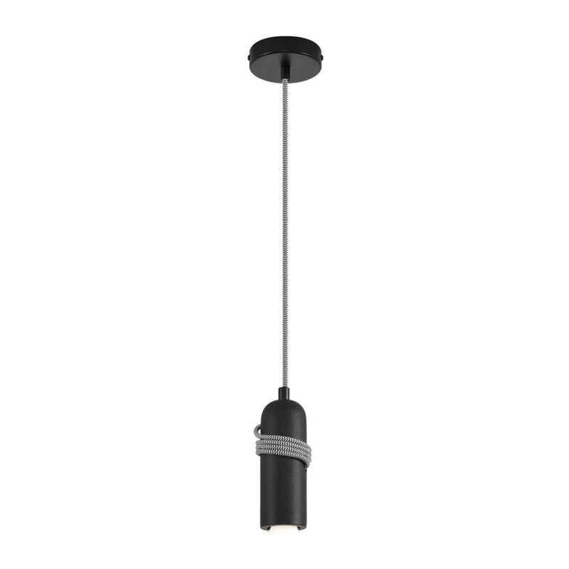 8364/1A ECO LN26 330 черный, металл/бетон Подвес E27 LED 10W 220V TESLA