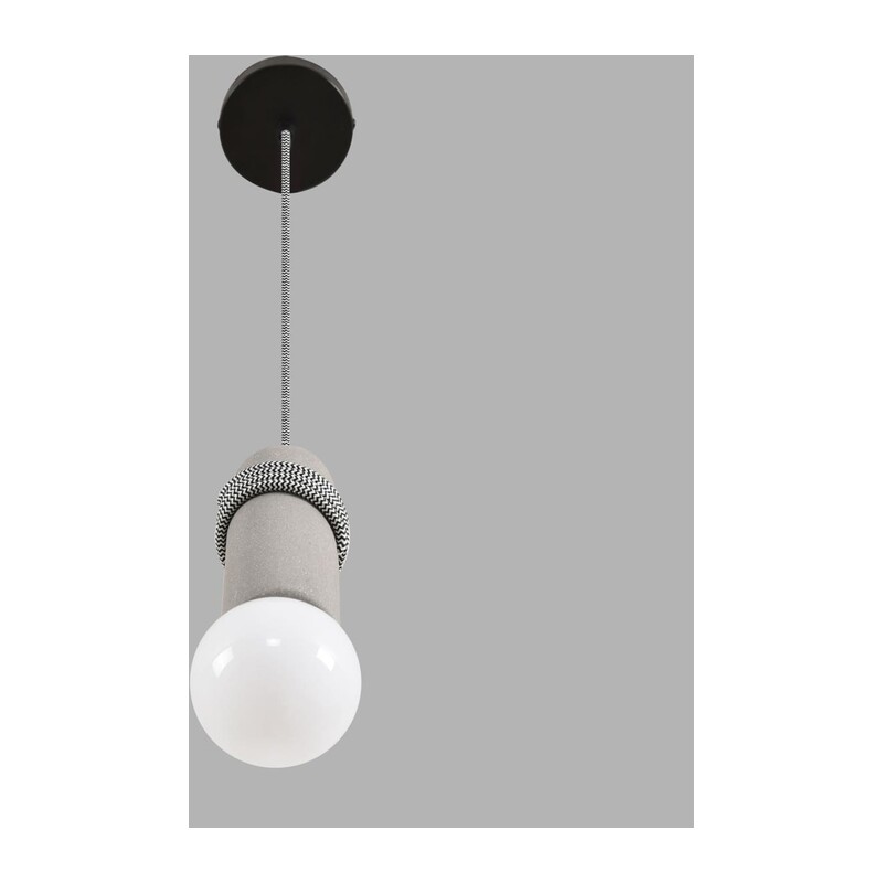 8365/1A ECO LN26 330 черный/серый, металл/бетон Подвес E27 LED 10W 220V TESLA 3