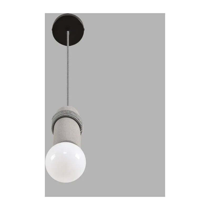 8365/1A ECO LN26 330 черный/серый, металл/бетон Подвес E27 LED 10W 220V TESLA 3