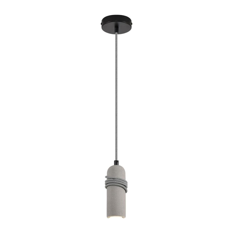 8365/1A ECO LN26 330 черный/серый, металл/бетон Подвес E27 LED 10W 220V TESLA