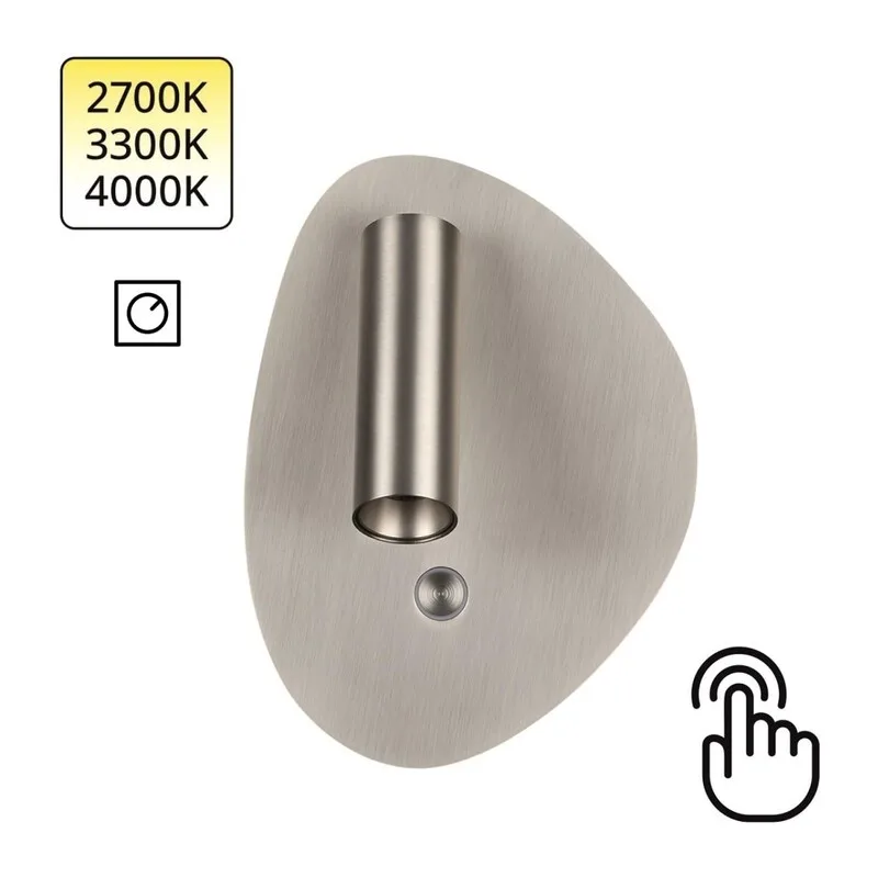 7184/9WL HIGHTECH ODL26 471 Настенный светильник брашированный никель/металл IP20 LED 9W 580Лм 2700K/3300K/4000K 120° 220-240V ROY