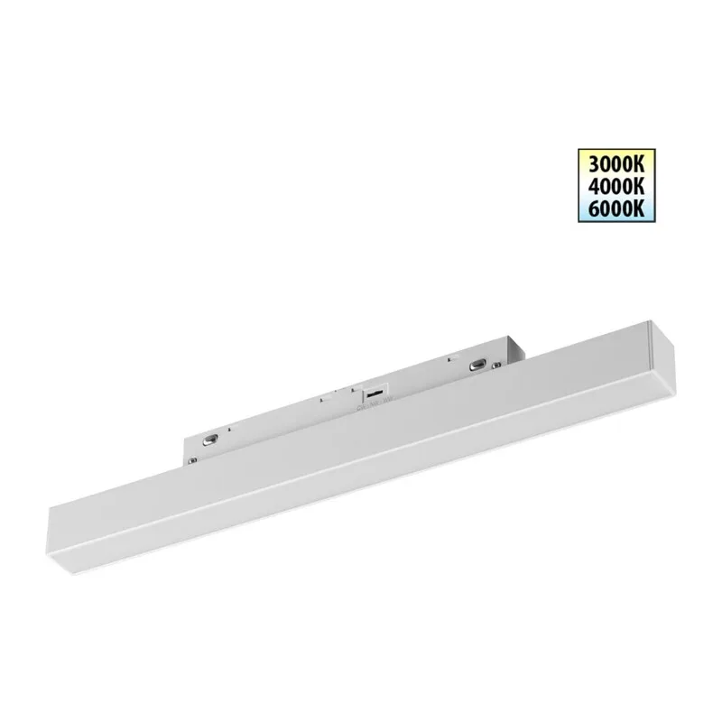 359616 SHINO NT25 158 белый Трековый светильник для низков. шинопровода с переключ. цв. темпер. IP20 LED 3000К\4000К\6000К 10W 48V FLUM