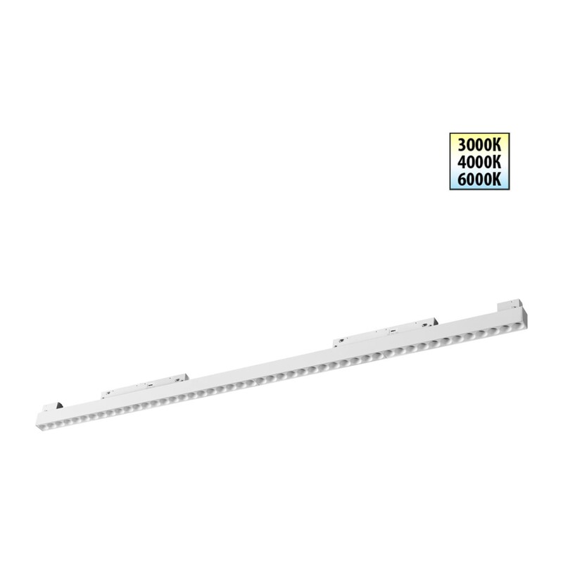 359626 SHINO NT25 158 белый Трековый светильник для низков. шинопровода с переключ. цв. темпер. IP20 LED 3000К\4000К\6000К 45W 48V FLUM 5