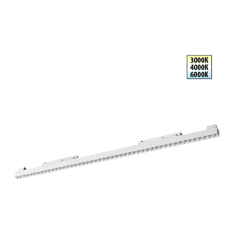 359626 SHINO NT25 158 белый Трековый светильник для низков. шинопровода с переключ. цв. темпер. IP20 LED 3000К\4000К\6000К 45W 48V FLUM