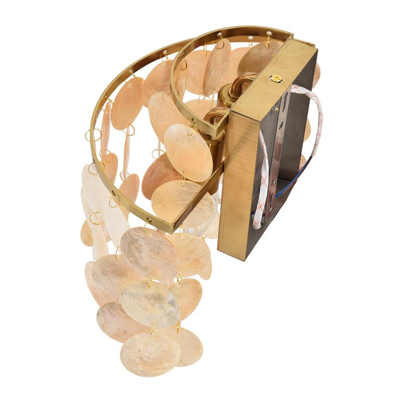 8386/2W MODERNI LN26 140 бронза/перламутровый, металл/ракушка Бра E14 2*40W 220V SHELLA 3