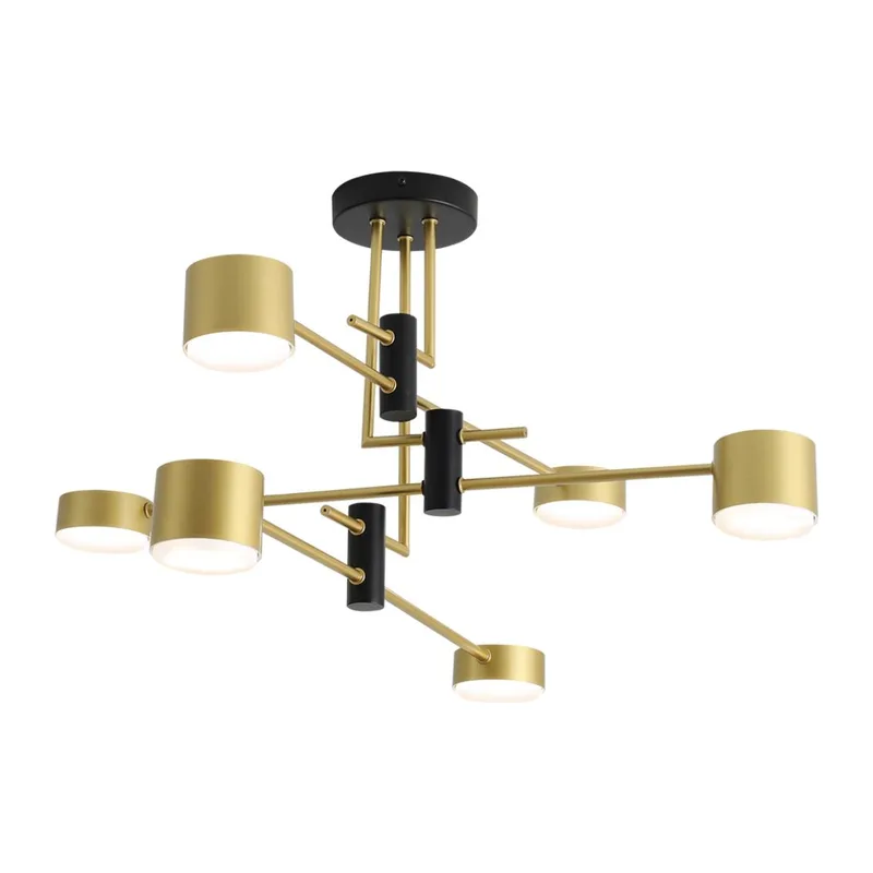 8404/6C COMFI LN 000 черный/золото, металл/пластик Светильник потолочный GX53 LED 6*7W 220V DIZZY 4