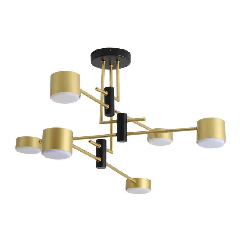 8404/6C COMFI LN 000 черный/золото, металл/пластик Светильник потолочный GX53 LED 6*7W 220V DIZZY