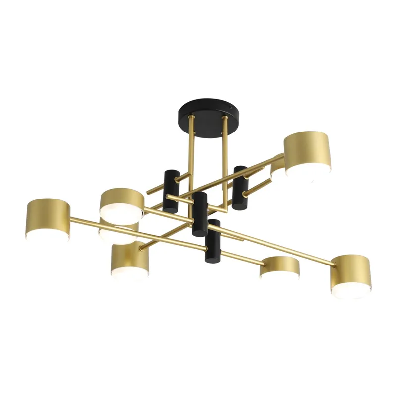 8404/8C COMFI LN 000 черный/золото, металл/пластик Светильник потолочный GX53 LED 8*7W 220V DIZZY 4