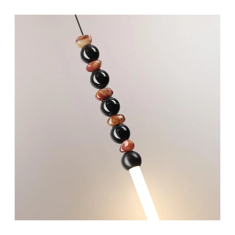 7187/12L HIGHTECH ODL26 223 Подвесной светильник черный/акрил/агат/металл IP20 LED 12W 3500K 220V MONELLA 3