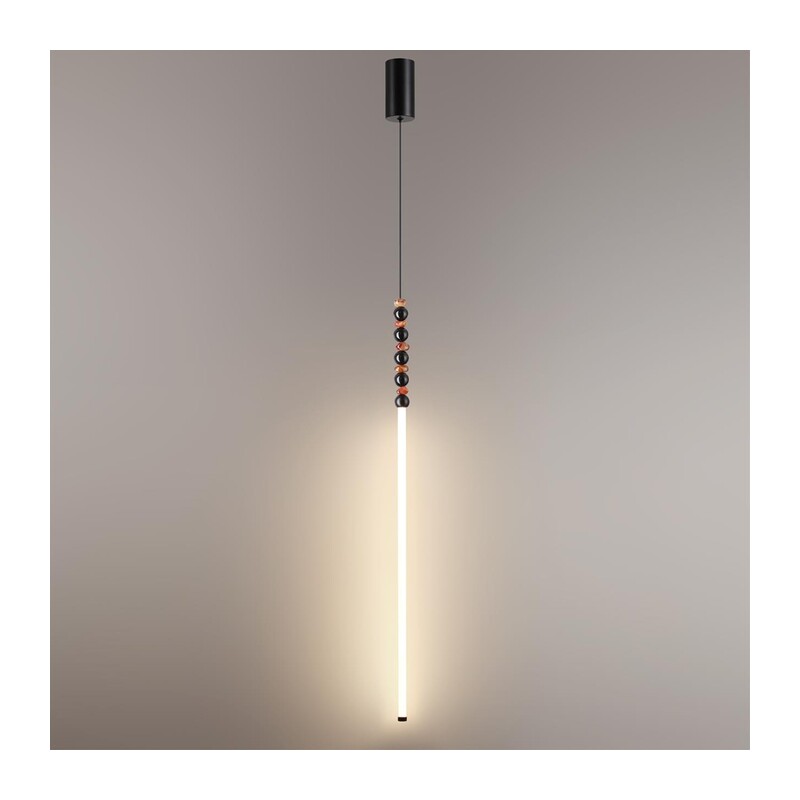 7187/12L HIGHTECH ODL26 223 Подвесной светильник черный/акрил/агат/металл IP20 LED 12W 3500K 220V MONELLA 4