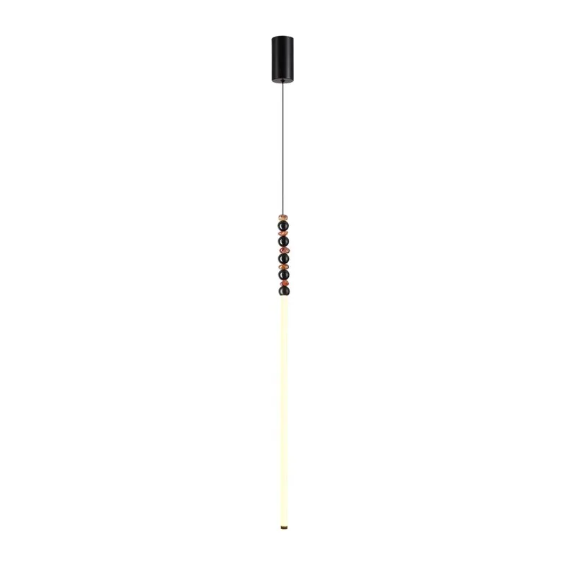7187/12L HIGHTECH ODL26 223 Подвесной светильник черный/акрил/агат/металл IP20 LED 12W 3500K 220V MONELLA 2