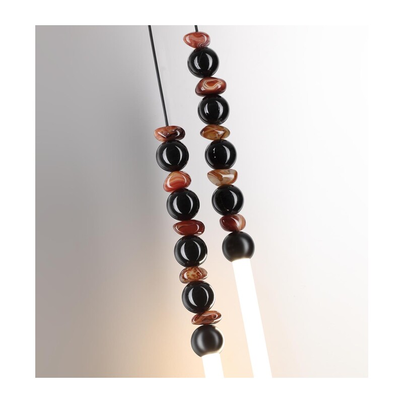 7187/16WL HIGHTECH ODL26 223 Настенный светильник черный/акрил/агат/металл IP20 LED 16W 3500K 220V MONELLA 2