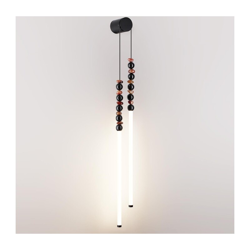 7187/16WL HIGHTECH ODL26 223 Настенный светильник черный/акрил/агат/металл IP20 LED 16W 3500K 220V MONELLA